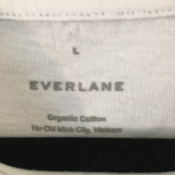 Everlane 100% Organic Cotton Short Sleeve T-Shirt Bundle (3) Large Blue Orange - Picture 3 of 9